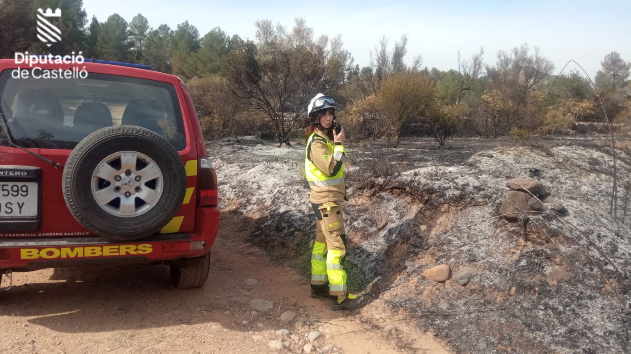 Controlado el incendio de Fanzara tras declararse el domingo por una quema