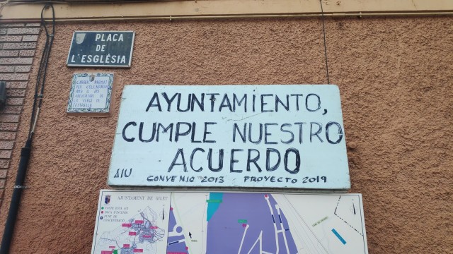 El vecindario de Gilet sale a la calle para protestar por las modificaciones en el PAI