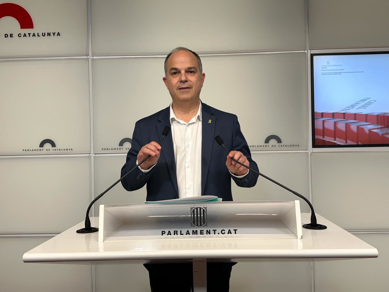 Turull (Junts) considera que Puigdemont puede ser candidato y volver antes de la investidura