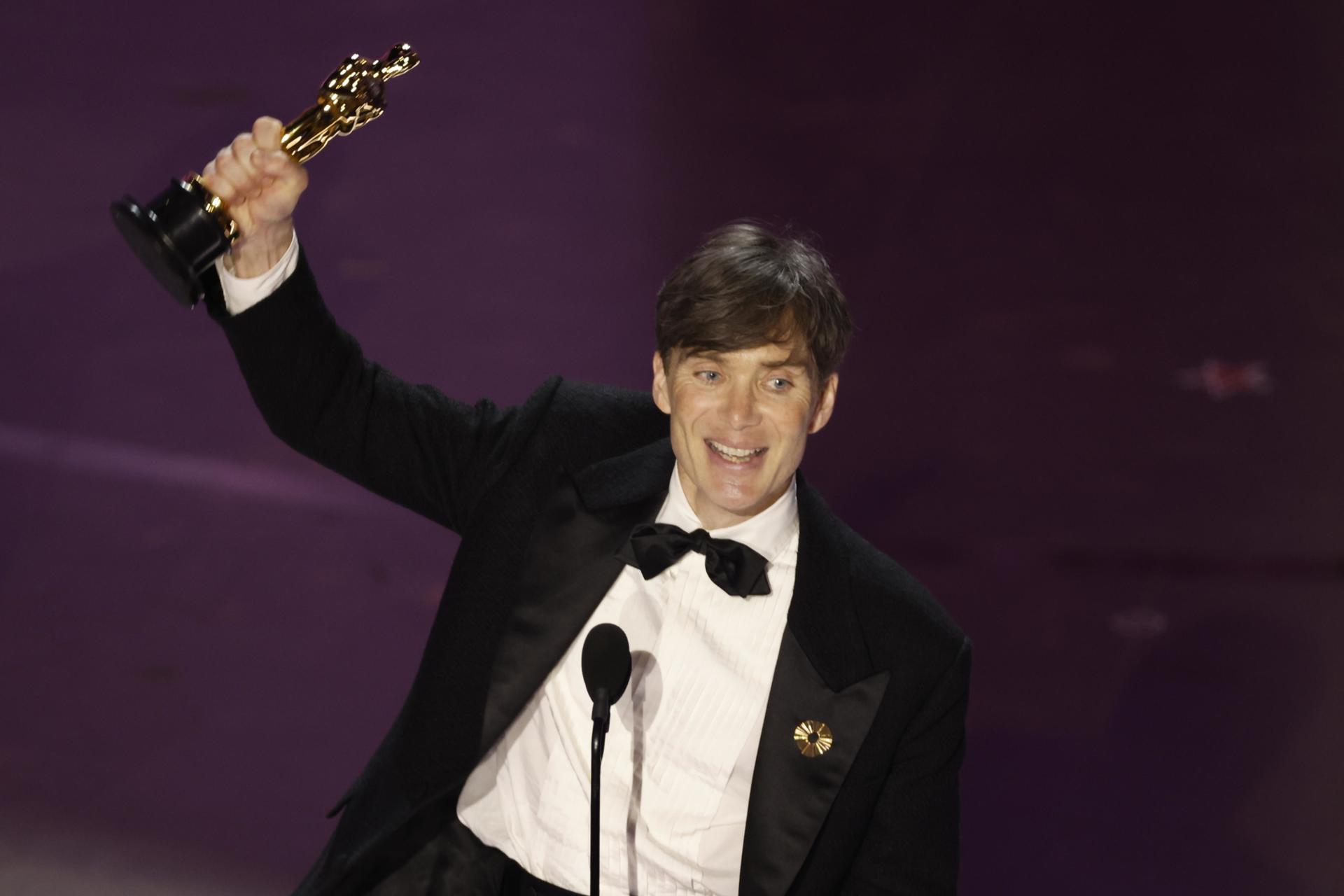 Cillian Murphy, Mejor Actor por 'Oppenheimer'. Foto: EFE/EPA/CAROLINE BREHMAN - 