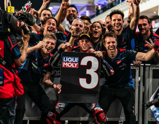 El burrianense García Dols firma una remontada espectacular y logra su primer podio en Moto2 