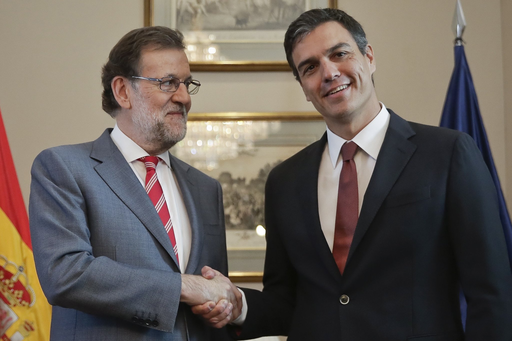 Sánchez traslada su 'no' a Rajoy en la primera reunión entre ambos tras el 26J