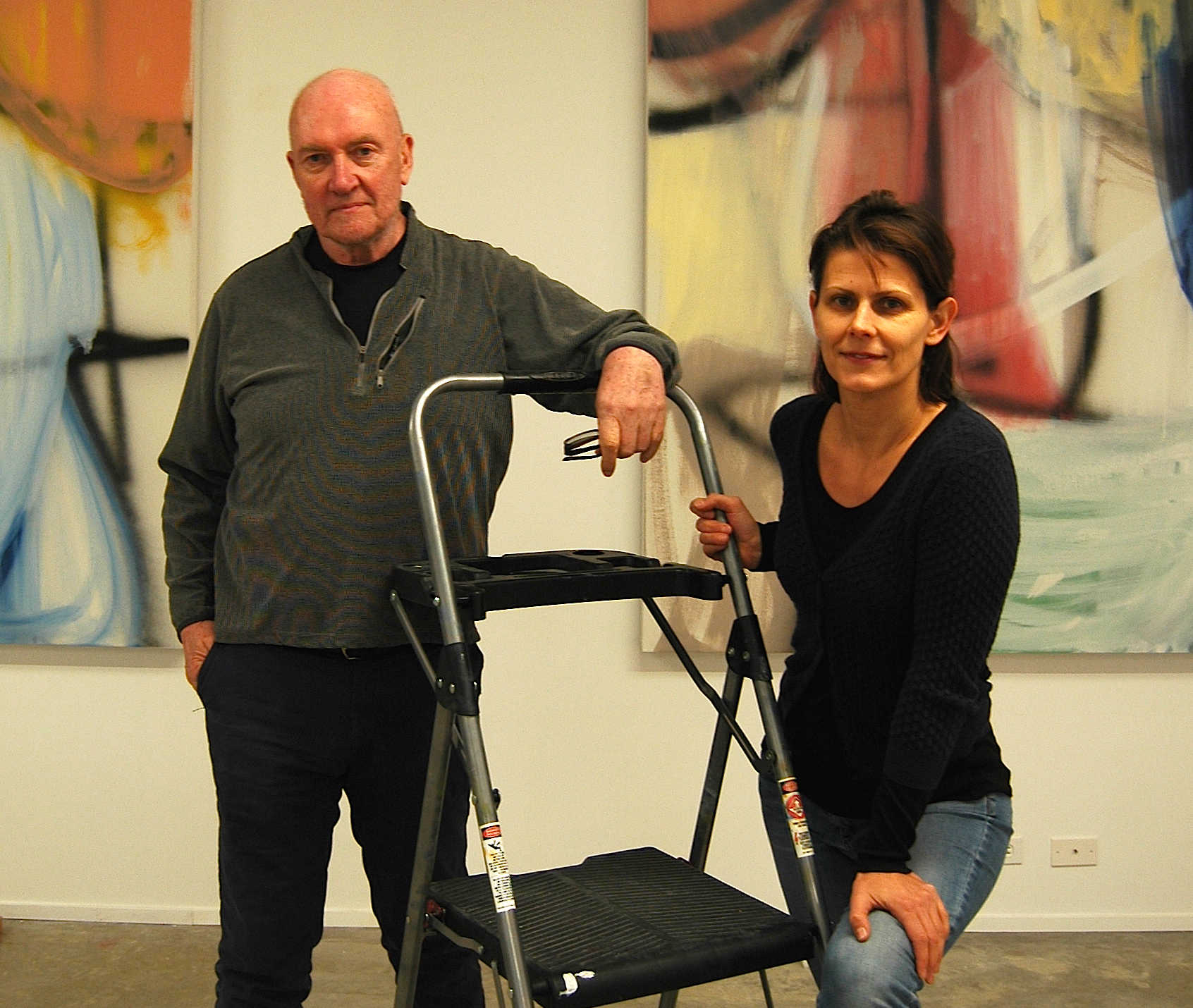 La pintura abstracta de la pareja Scully-Tomasko se exhibe de manera conjunta por primera vez