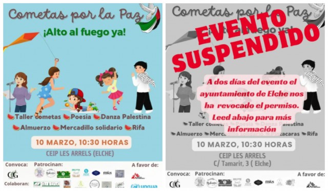 El Ayuntamiento de Elche desautoriza la realización de un evento solidario en el colegio Les Arrels