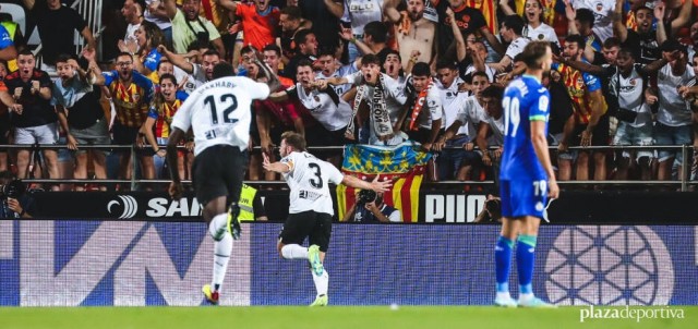 Dos victorias seguidas y cinco encuentros invicto del Valencia ante el Getafe en Mestalla