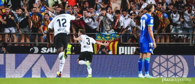 Dos victorias seguidas y cinco encuentros invicto del Valencia ante el Getafe en Mestalla