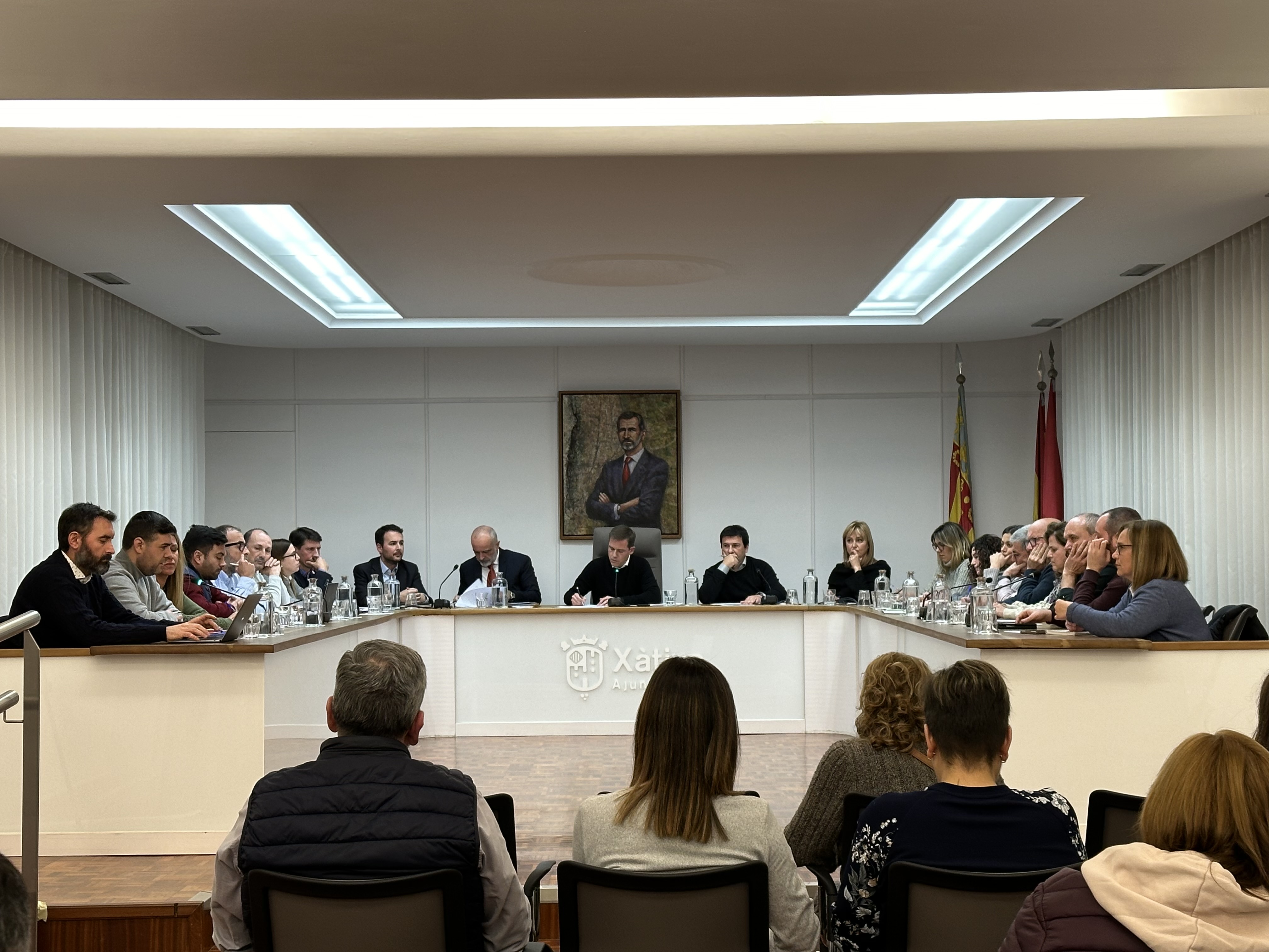 Pleno de enero de Xàtiva. Foto: Ajuntament de Xàtiva - 
