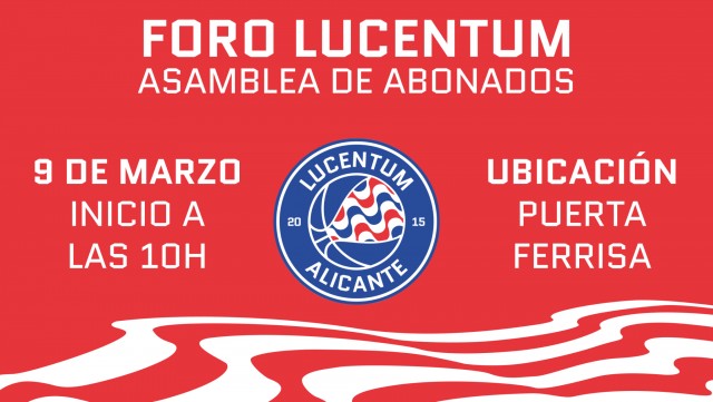 Asamblea abierta en el Lucentum