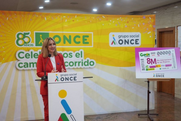 La ONCE presenta el cupón conmemorativo por el Día Internacional de la Mujer