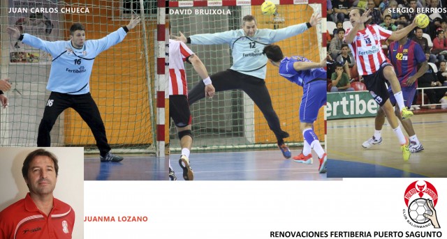 Las renovaciones de Bruixola, Berrios y Chueca cierran la plantilla del Fertiberia Puerto Sagunto 
