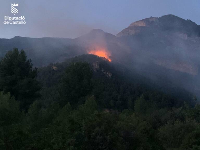 Los bomberos dan por controlado el incendio forestal de Toga