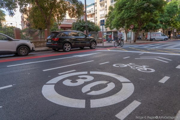 Cartagena inicia la obra para interconectar el carril bici de la calle Juan Fernández
