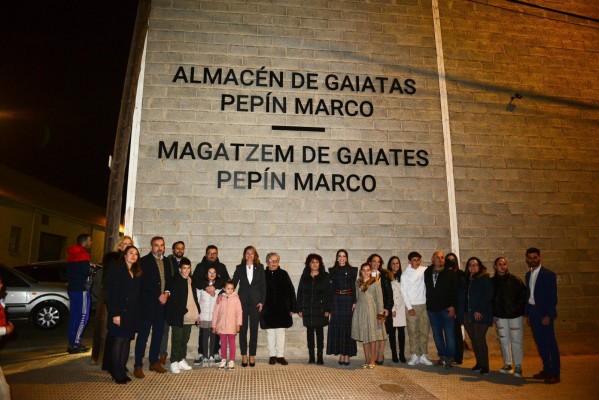 El artista Pepín Marco ya da nombre al almacén de gaiatas