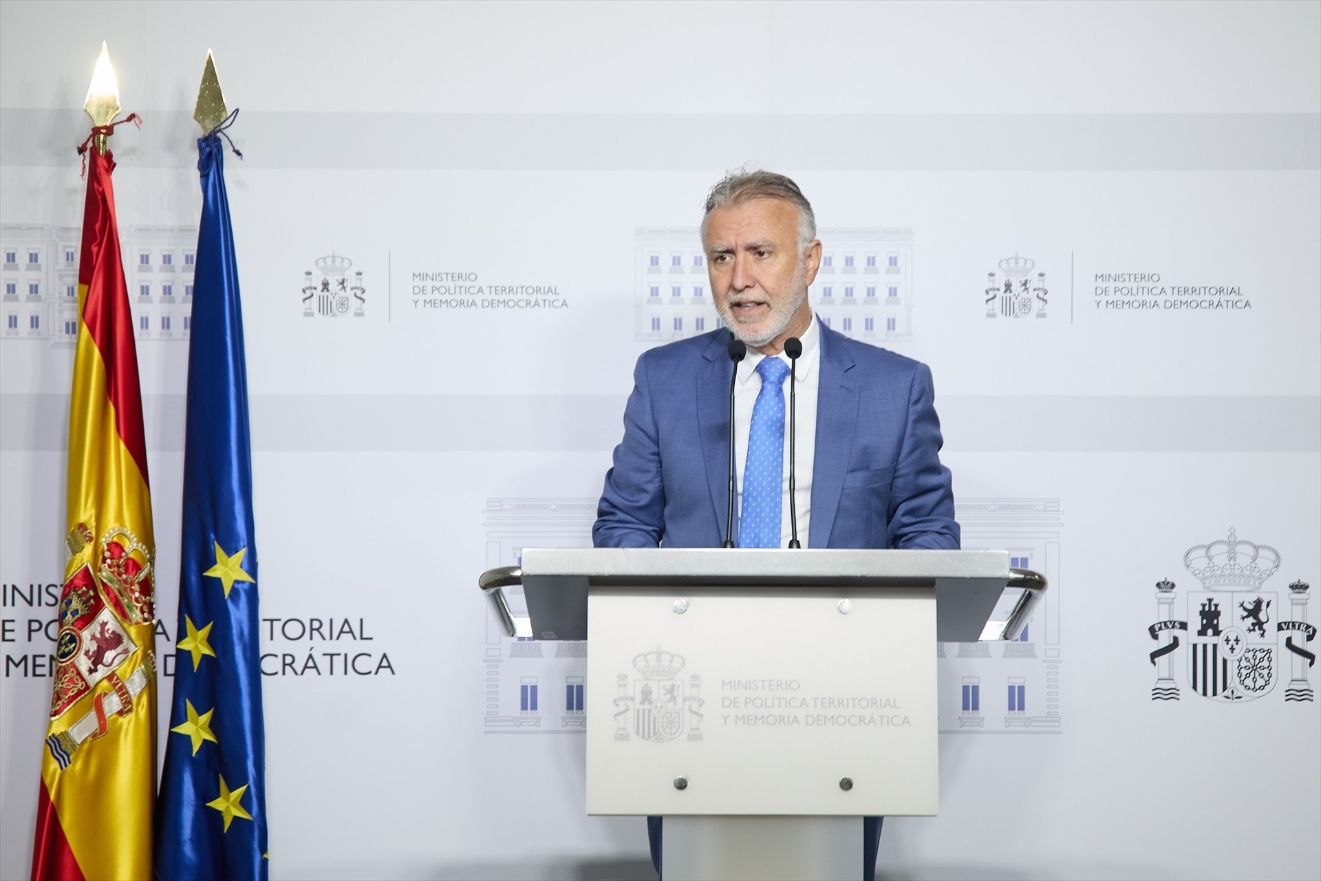 El ministro de Política Territorial y Memoria Democrática, Ángel Víctor Torres. Foto: J.HELLÍN/EP - 