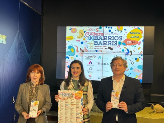 Alicante extiende las 75 actividades del programa 'Cultura en barrios' a 20 espacios de la ciudad