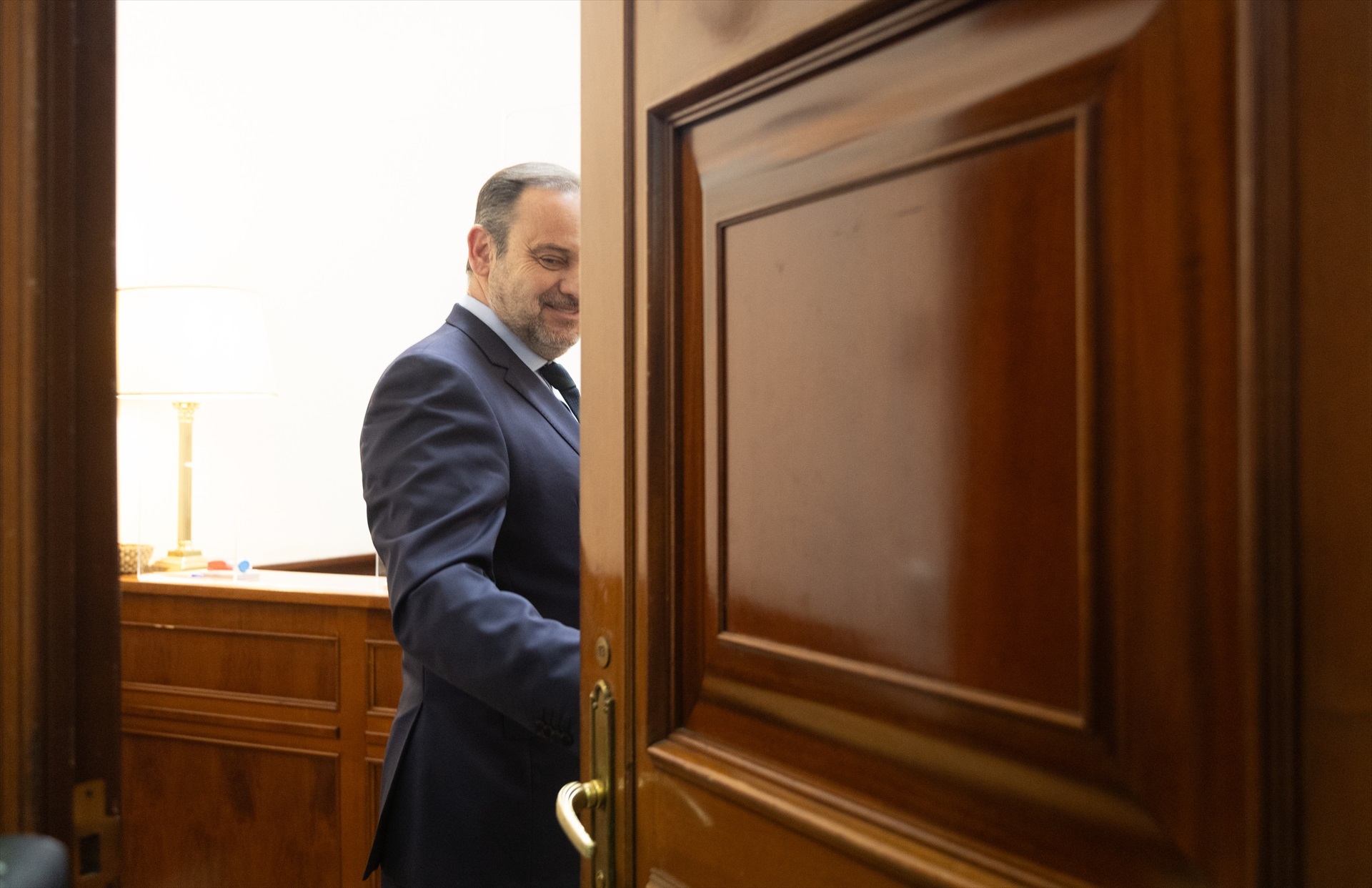 Ábalos, este martes en el Congreso. Foto: EP/Eduardo Parra - 