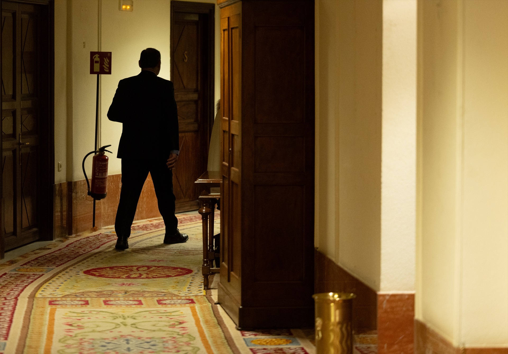 El exministro José Luis Ábalos, días atrás en los pasillos del Congreso. Foto: EP/Eduardo Parra - 
