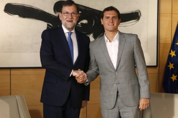 Rajoy cierra un acuerdo con Rivera para que el presidente del Congreso sea un dirigente del PP