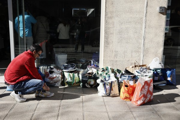 Una familia residente en el edificio quemado: 