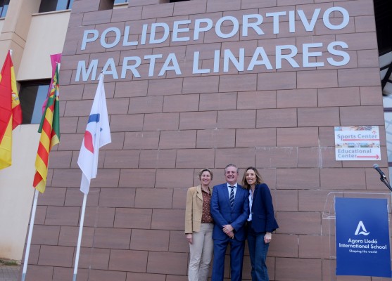 La castellonense Marta Linares da nombre al polideportivo del colegio Ágora Lledó