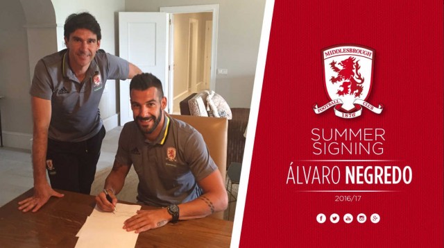 El Middlesbrough hace oficial la cesión de Negredo hasta final de curso