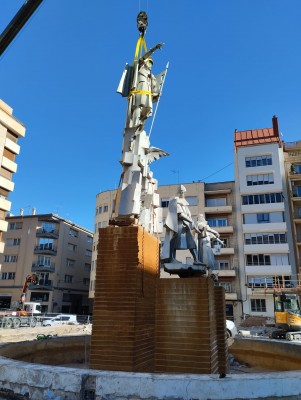 Alcoy restaurará el monumento a San Jorge y volverá a La Rosaleda tras su reforma   