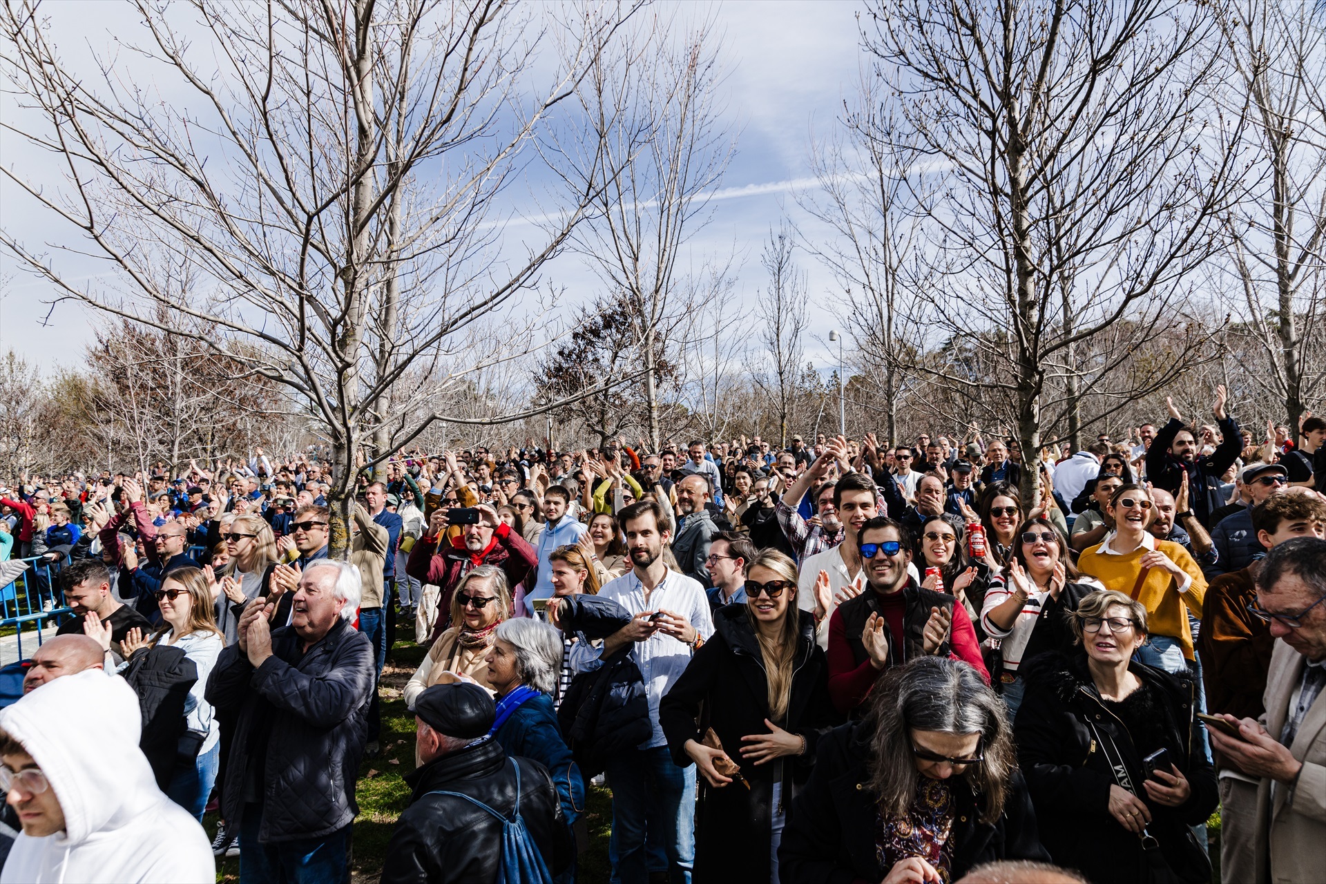 Delegación de Gobierno en Madrid cifra en 20.000 los asistentes a la 'mascletà' en el Puente del Rey