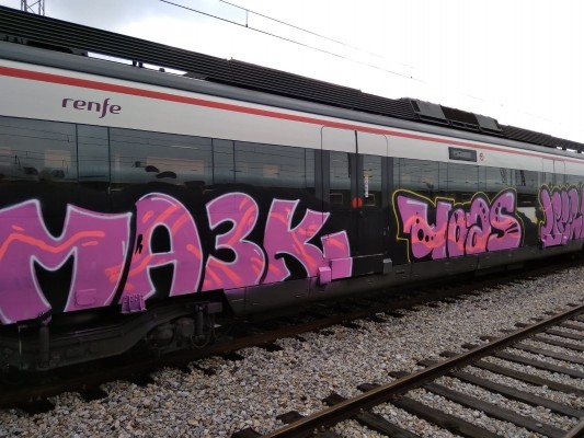 El vandalismo grafitero costó a Renfe 25 millones de euros el año pasado