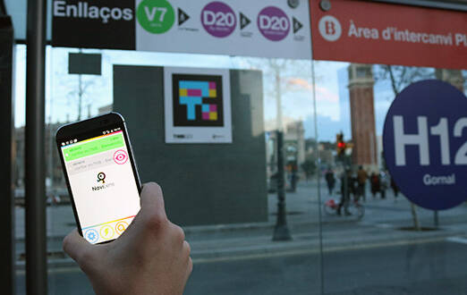  Sistema Navilens en Barcelona. Foto: AP  - 