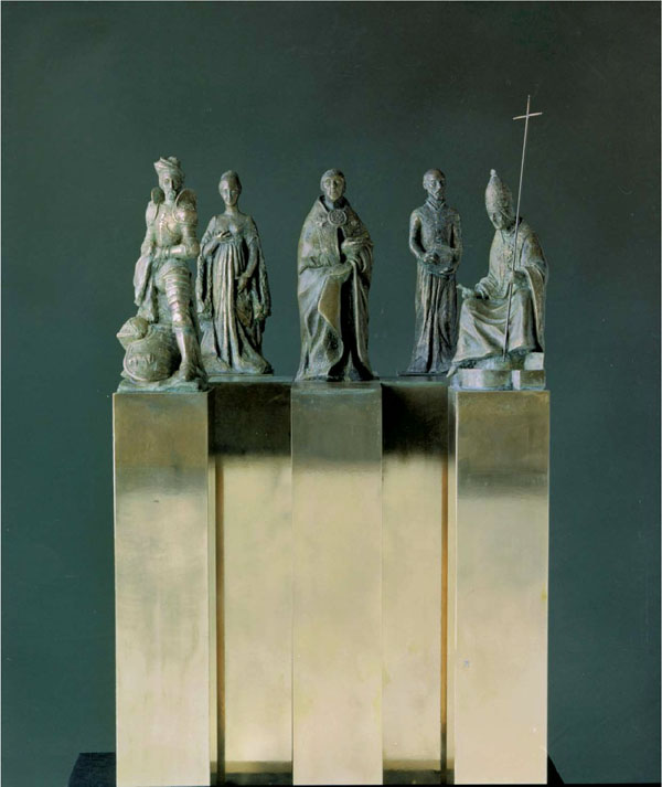 El artista valenciano Manolo Boix cede a las Corts cinco esculturas de los Borja