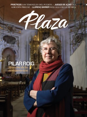 Pilar Roig, portada de febrero de la revista Plaza
