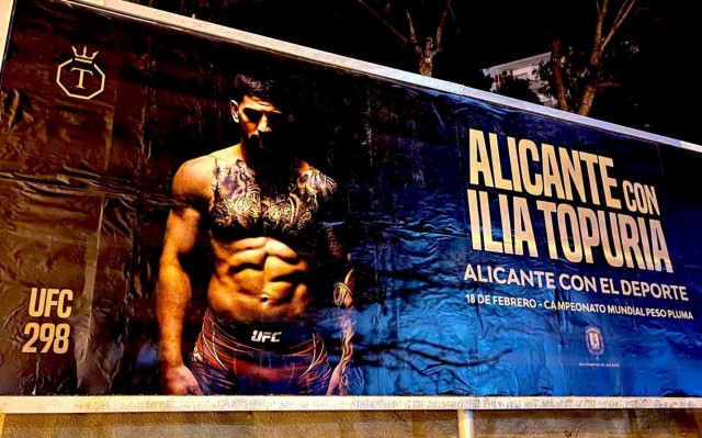 Alicante instalará una pantalla gigante para apoyar a Topuria en su pelea por el Mundial