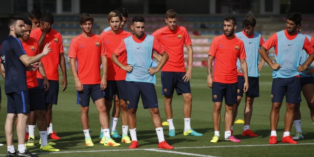 El Barça completa su tercer día de trabajo, con la vista puesta en Inglaterra