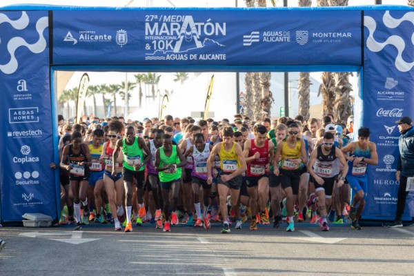 La 28ª Meridiano Media Maratón  & 10K Aguas de Alicante 2024 cierra con 3.000 inscritos, el 25% de ellos, internacionales