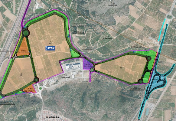 Pistoletazo de salida para el polígono de Almenara: Bertolín presenta el primer proyecto al consistorio