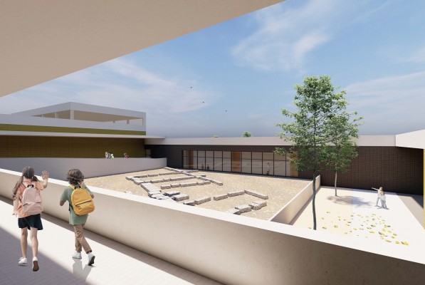 Estudiar entre ruinas romanas: así se presenta el nuevo centro escolar de Llíria 