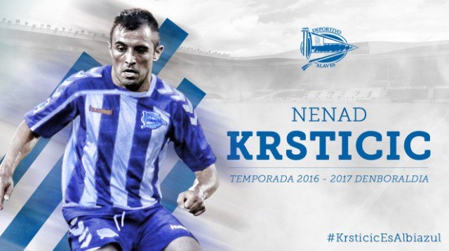 El Alavés refuerza su centro del campo con el serbio Nenad Krsticic