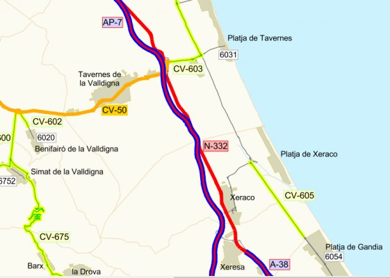 Luz verde a la conexión entre Tavernes de la Valldigna y la N-332 para evitar el 