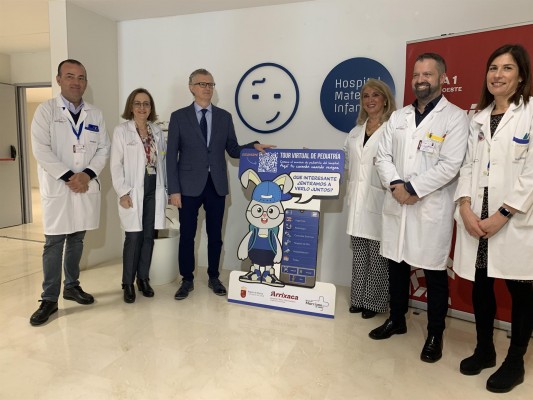 Los hospitales de la Región instalan recorridos virtuales de pediatría para facilitar la estancia a los menores
