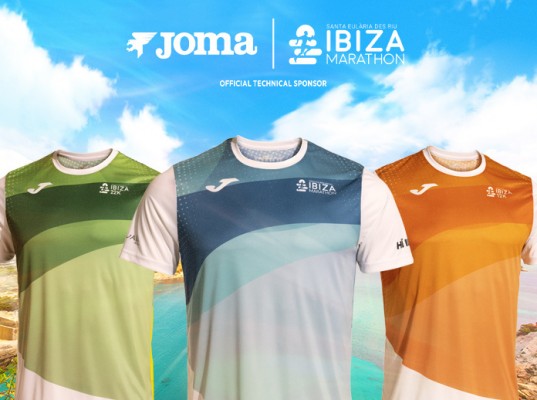Camisetas del Santa Eulària Ibiza Marathon 2024: colores de la isla
