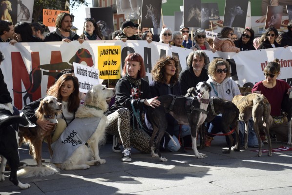 Miles de personas se manifiestan en España para pedir el fin de la caza con perros