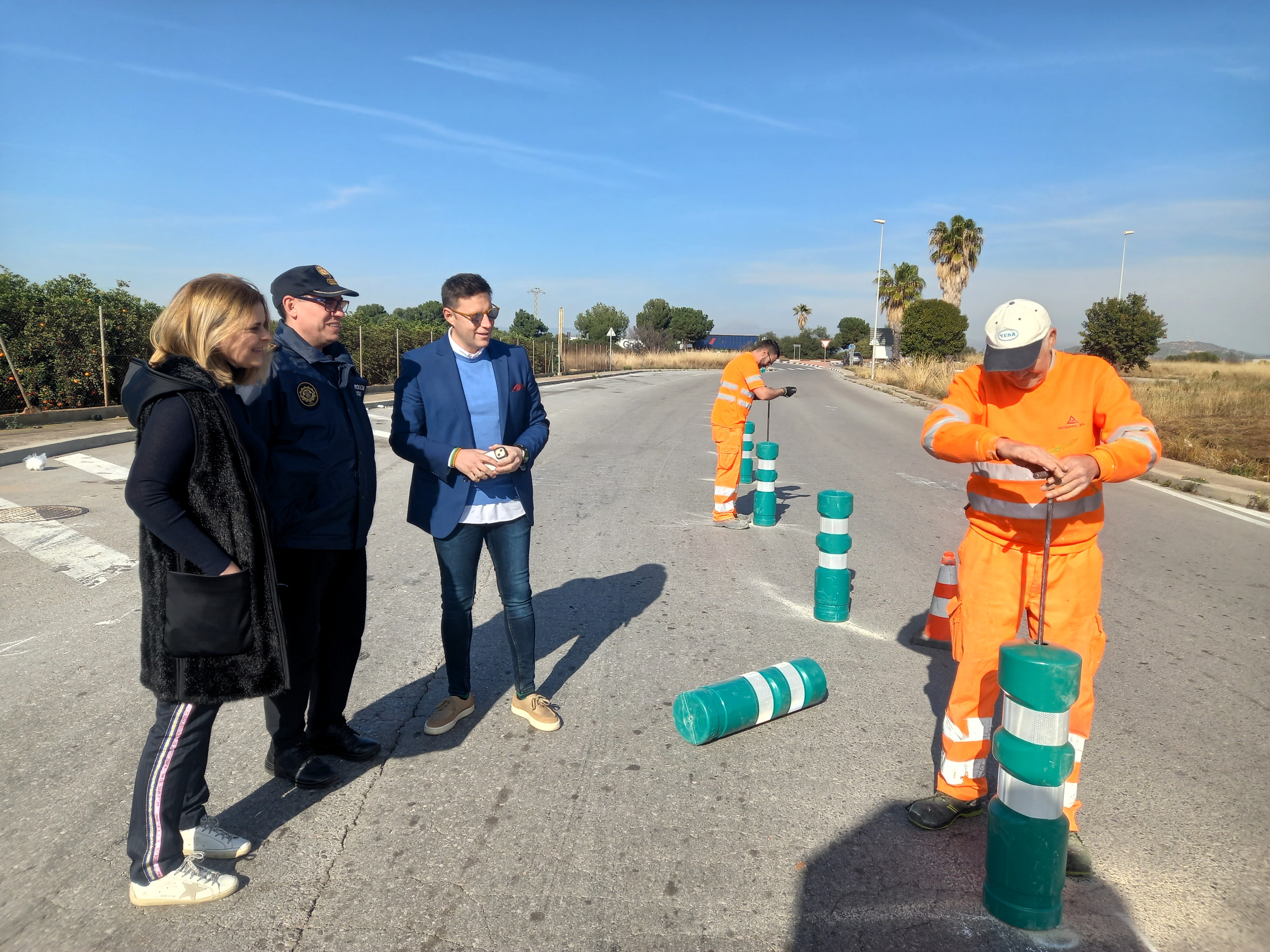 Avanzan las obras para evitar accidentes en el polígono SUPOI-8 de Almassora 