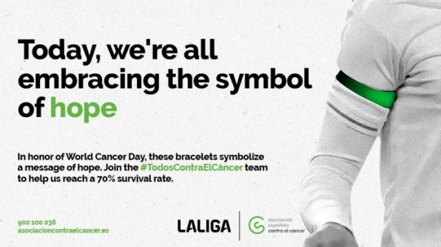 LaLiga se une a '#TodosContraElCáncer' para elevar la tasa de supervivencia hasta el 70%