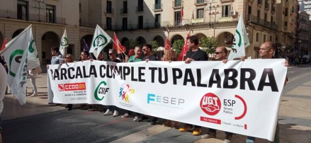 El SEP ve retraso en la mejora salarial de los funcionarios de Alicante; el PP la liga al presupuesto