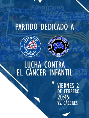 El partido del HLA Alicante ante Cáceres estará dedicado a la lucha contra el cáncer infantil
