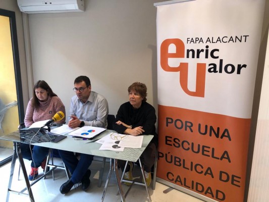 La Federación de AMPAS de Alicante alegará al presupuesto para forzar mejoras en los colegios