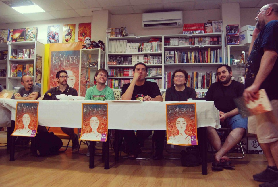 Zarzo, Ramón Mascarós, Miguel Delicado, Santi Selvi, Paco Zarco y Luis Ponce durante la presentación de 