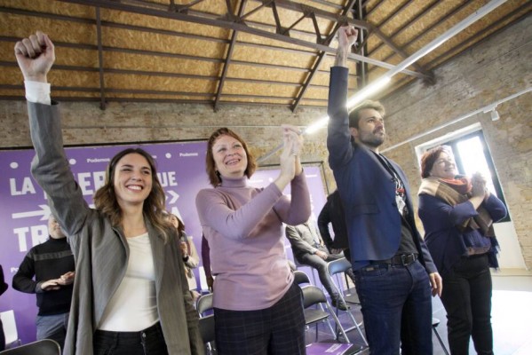 Irene Montero arropará este miércoles a Sánchez Serna en Murcia como líder de Podemos