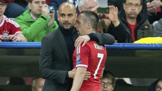 Ribéry y Guardiola se cruzan mensajes de amor-odio a distancia