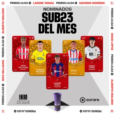 Diego López, nominado a mejor jugador sub-23 de LaLiga en el mes de enero